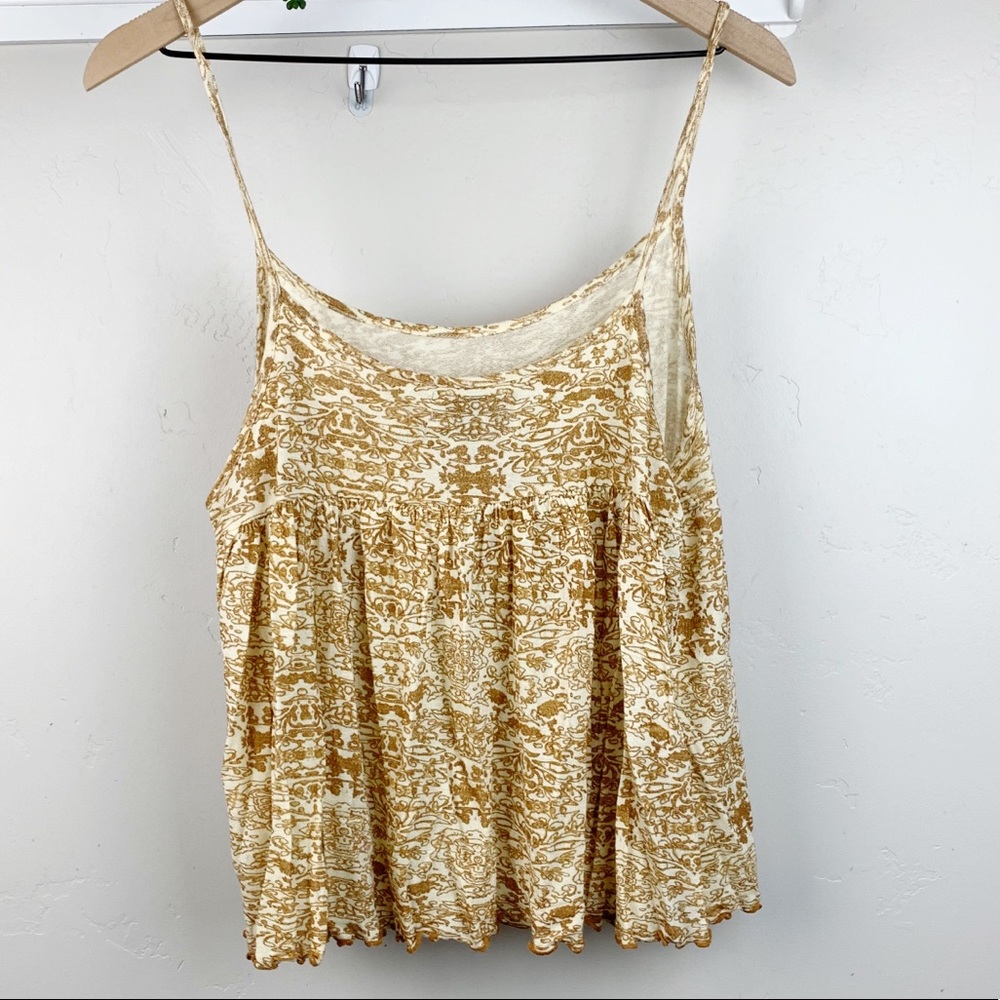 Urban Outfitters Yellow Peplum Tank NWTs sz Med - Picture 7 of 8